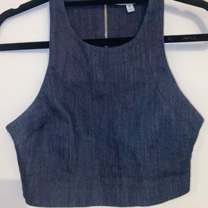 Elizabeth and James cropped Jean top